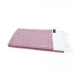Turkish Towel, Beach Bath Towel, Moonessa Madrid Series, Handwoven, Combed Natural Cotton, 420g, Mauve, horizontal