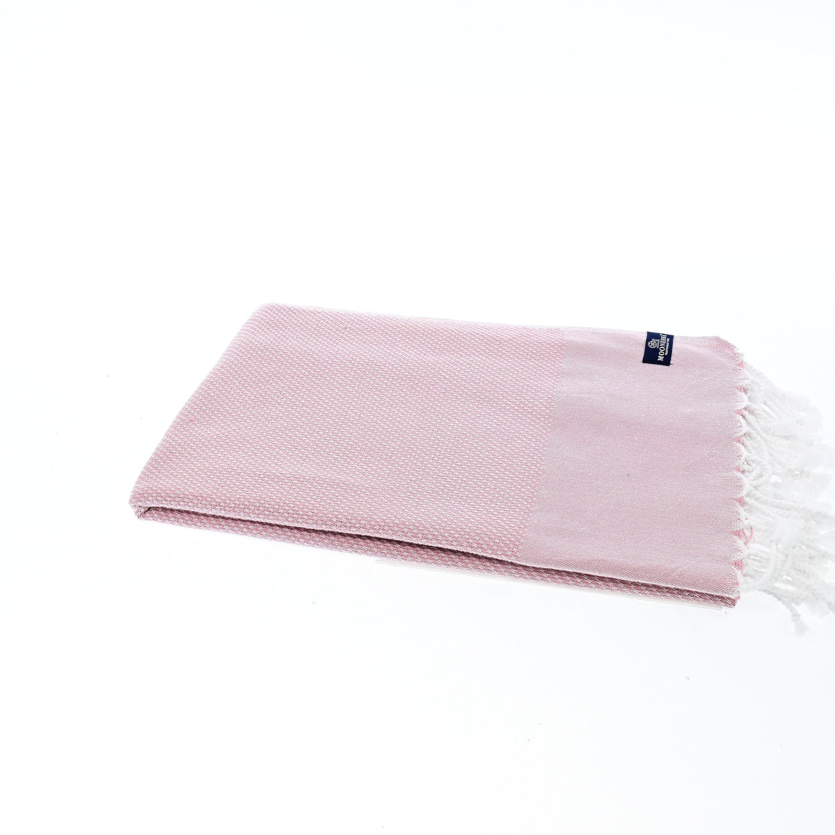 Turkish Towel, Beach Bath Towel, Moonessa Berlin Series, Handwoven, Combed Natural Cotton, 400g, Candy Pink, horizontal