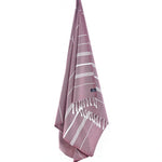 Turkish Towel, Beach Bath Towel, Moonessa Buldan Series, Handwoven, Combed Natural Cotton, 330g, Damson, hanging
