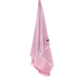 Turkish Towel, Beach Bath Towel, Moonessa Berlin Series, Handwoven, Combed Natural Cotton, 400g, Rose Pink, hanging