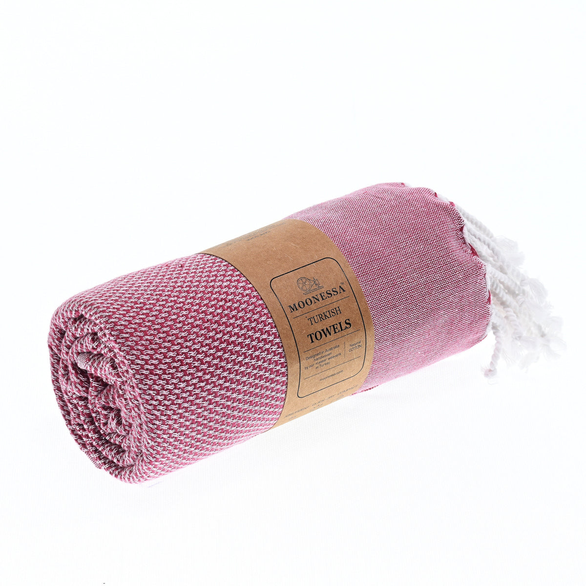 Turkish Towel, Beach Bath Towel, Moonessa Berlin Series, Handwoven, Combed Natural Cotton, 400g, Velvet, roll