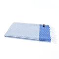 Turkish Towel, Beach Bath Towel, Moonessa Milan Series, Handwoven, Combed Natural Cotton, 410g, Royal Blue, horizontal