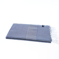 Turkish Towel, Beach Bath Towel, Moonessa Berlin Series, Handwoven, Combed Natural Cotton, 400g, Royal Blue, horizontal