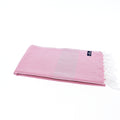 Turkish Towel, Beach Bath Towel, Moonessa Berlin Series, Handwoven, Combed Natural Cotton, 400g, Rose Pink, horizontal