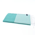 Turkish Towel, Beach Bath Towel, Moonessa Perth Series, Handwoven, Combed Natural Cotton, 400g, Teal, horizontal