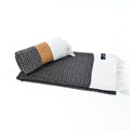 Turkish Towel, Beach Bath Towel, Moonessa Helsinki Series, Handwoven, Combed Natural Cotton, 350g, Black, horizontal