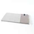 Turkish Towel, Beach Bath Towel, Moonessa Milan Series, Handwoven, Combed Natural Cotton, 410g, Mocha, horizontal