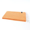 Turkish Towel, Beach Bath Towel, Moonessa Nairobi Series, Handwoven, Combed Natural Cotton, 470g, Orange-Yellow, horizontal