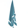 Turkish Towel, Beach Bath Towel, Moonessa Sydney Series, Handwoven, Combed Natural Cotton, 410g, Teal, hanging