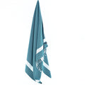 Turkish Towel, Beach Bath Towel, Moonessa Sydney Series, Handwoven, Combed Natural Cotton, 410g, Teal, hanging