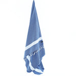 Turkish Towel, Beach Bath Towel, Moonessa Sydney Series, Handwoven, Combed Natural Cotton, 410g, RoyalBlue, hanging
