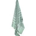 Turkish Towel, Beach Bath Towel, Moonessa Buldan Series, Handwoven, Combed Natural Cotton, 330g, Khaki Green, hanging