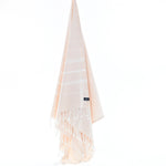 Turkish Towel, Beach Bath Towel, Moonessa Buldan Series, Handwoven, Combed Natural Cotton, 330g, Beige, hanging
