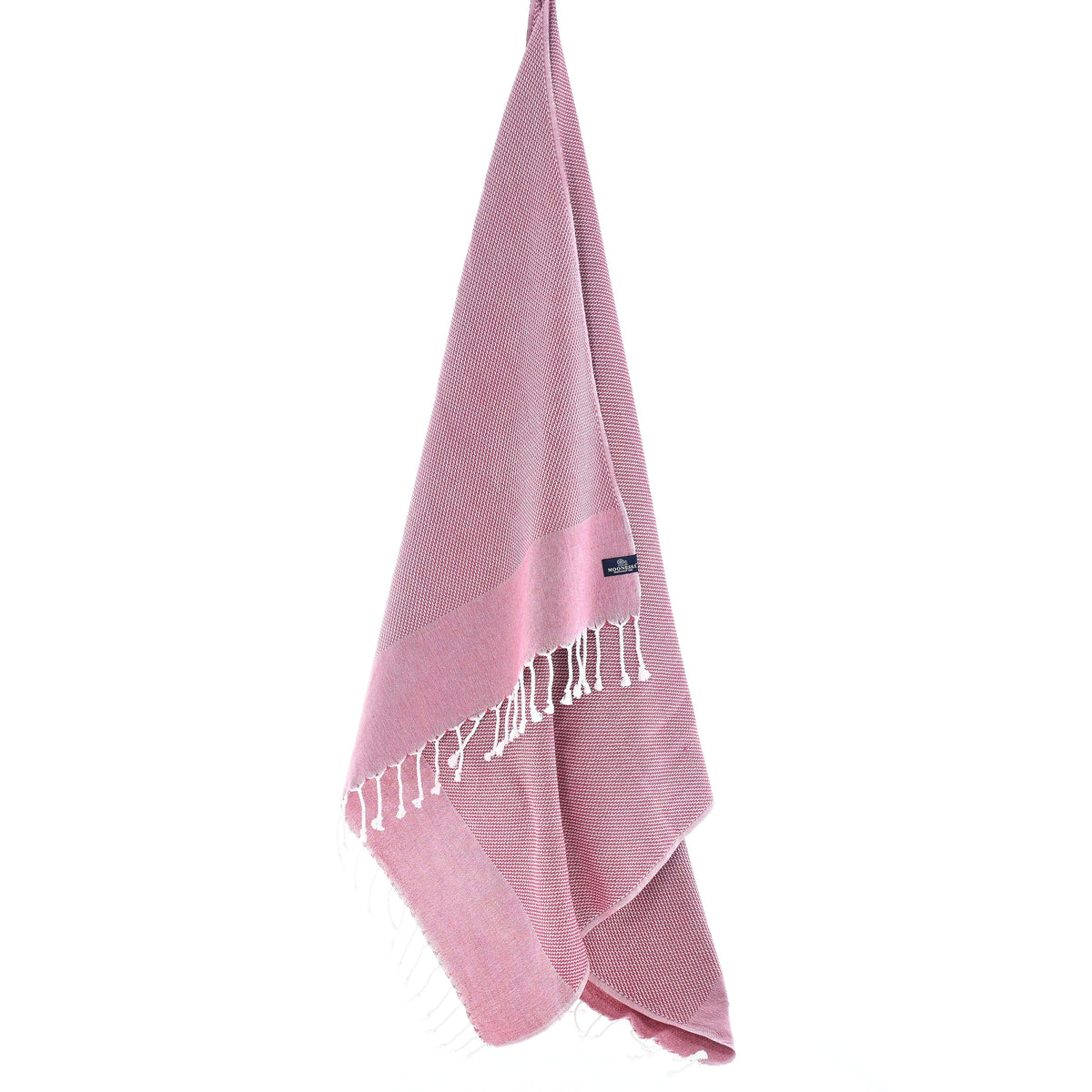Turkish Towel, Beach Bath Towel, Moonessa Berlin Series, Handwoven, Combed Natural Cotton, 400g, Velvet, hanging