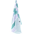 Turkish Towel, Beach Bath Towel, Moonessa Gold Coast Series, Handwoven, Combed Natural Cotton, 420g, Purple-Teal, hanging