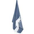 Turkish Towel, Beach Bath Towel, Moonessa Helsinki Series, Handwoven, Combed Natural Cotton, 350g, Navy, hanging