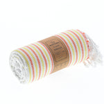 Turkish Towel, Beach Bath Towel, Moonessa Gold Coast Series, Handwoven, Combed Natural Cotton, 420g, Sunshine, roll
